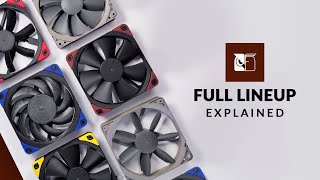 Noctua Fans Lineup Explained 2  F12  S12A  A12x25  S12B Redux  P12 Redux  F12 Industrial [upl. by Bow]