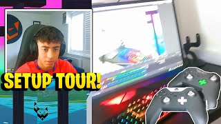 Wolfiez shows his ROOM TOUR amp Fortnite Setup  Controllers [upl. by Tap478]