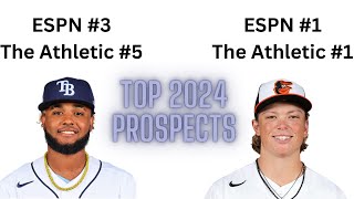 Top 10 MLB prospects for 2024 according to ESPN and The Athletic [upl. by Jaquelyn]