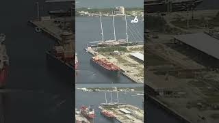 Jeff Bezos HUGE multimillion dollar yacht docks at Port Everglades in Fort Lauderdale [upl. by Smiley576]