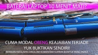 cara memperbaiki baterai laptop yang cepat habis tanpa Modal Gratis [upl. by Amein]