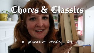 Chores and Classics  A productive reading vlog [upl. by Felicle]