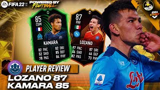 LOZANO 87 RTTF E KAMARA 85 RTTF PLAYER REVIEW  FIFA 22 PLAYER REVIEW [upl. by Nylek]