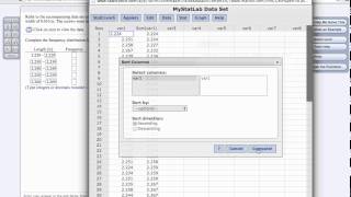 Grouped Frequency Distribution With Statcrunch [upl. by Niarfe508]