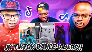 Reacting to Jung Kooks TikTok Dance Videos [upl. by Yeldoow951]