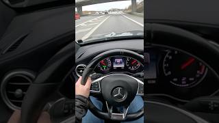 🚀MERCEDES C63 AMG 40 BITURBO 476HP  AUTOBAHN MISSILE🌟 shorts youtubeshorts foryou autobahn [upl. by Hanid]