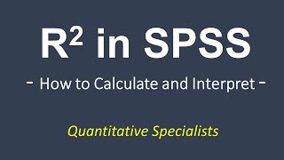 How to Calculate and Interpret R Square in SPSS Regression Correlation [upl. by Photima]