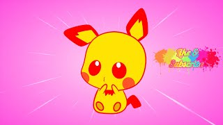 How to Color Cute Pikachu coloring video drawtube28 [upl. by Chancellor]