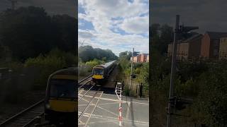 Train at Spondon 14924 170 TURBOSTAR with CROSSING ACTIVATION [upl. by Hars]