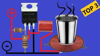 TOP 3 Simple Induction Heater Circuit [upl. by Nnylcaj]