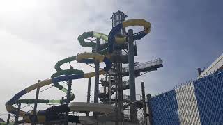 Keansburg Runaway Rapids Waterpark Walk Lap Easter 2024 [upl. by Lesnah]