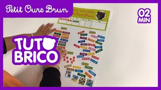 Tuto bricolage  le calendrier bilingue de Petit Ours Brun [upl. by Ahsoem641]