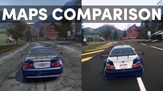 NFS Most Wanted 2005 vs NFS Most Wanted 2012  Rockport City Comparison [upl. by Yensehc]