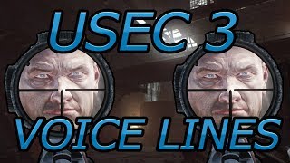 USEC 3 Voice Lines Escape From Tarkov Patch 1172 Patch FortyOne [upl. by Aisylla]