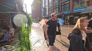 Relaxing Walk In Aleksanterinkatu  Summer In Helsinki Finland  Insta360 Ace Pro Video 4K60fps [upl. by Nnaasil]