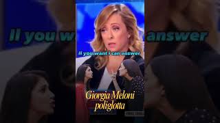 La società italiana Giorgia Meloni poliglotta [upl. by Arhaz]