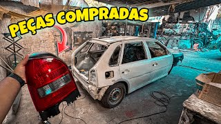 VAMOS MONTAR MEU GOL G3 TODO FASE 2  COMPREI OS PÁRACHOQUES E AS LANTERNAS [upl. by Ahusoj]