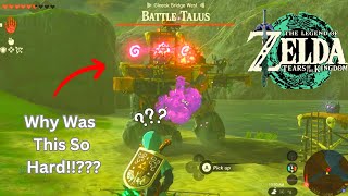 Tears of the Kingdom Gleeok Bridge Battle Talus Fail 😱 [upl. by Eveneg204]