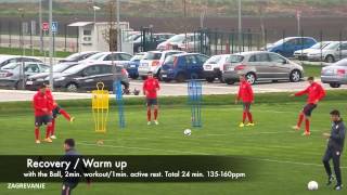 How to Recover or Warm up with the Ball  Football  Soccer [upl. by Egdamlat]