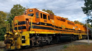 Adams Local Going Through Shelburne Falls Mass 10124 [upl. by Cordeelia]