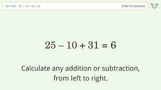 Master Order of Operations Solve 2510316 Step by Step [upl. by Averill]