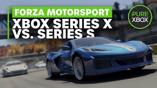 Forza Motorsport  Xbox Series X vs Series S Comparison [upl. by Einnhoj]