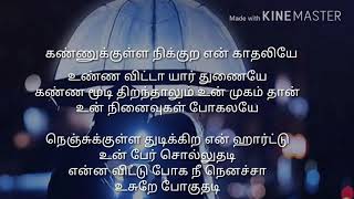 Kannukulla nikura en kathaliye song lyrics 😍😍😘😘 [upl. by Corbie387]