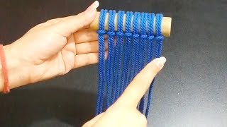 Macrame Wall Hanging Stepbystep Tutorial Macrame Pattern Simple [upl. by Eicrad]