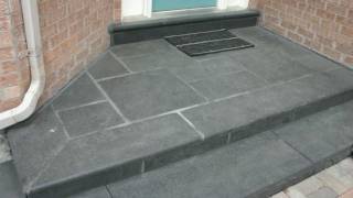 Dark Grey Granite Flagstone Entrance [upl. by Doyle]