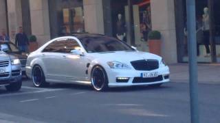 MercedesBenz s63 amg LORINSER accelerate MONSTER in Hamburg [upl. by Allerie]