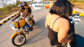 Highway pe Ladki ke sath yeh hua😱 POLICE 👮‍♀️ Ke Samne😣 ROAD SAFETY IN INDIA  GIRL SAFETY [upl. by Erny]