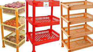 Kitchen stands  Plastic racks  plastic kitchen stands  sabji rakhne ka stand  kitchen stand [upl. by Enirroc]