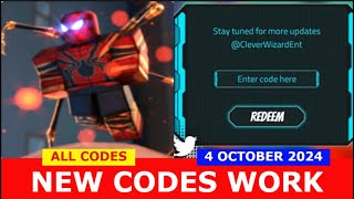 NEW CODES SpiderMan Simulator 🕷️ Beta ROBLOX  ALL CODES  October 4 2024 [upl. by Tam747]