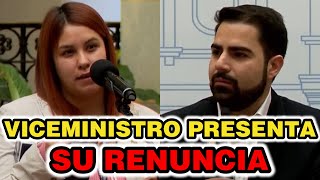 PERIODISTA CUESTIONA A SANTIAGO PALOMO POR LA RENUNCIA DEL VICEMINISTRO DE COMUNICACIONES GUATEMALA [upl. by Crary942]