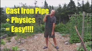 A Simple Cheap Way To Drive In Fence Posts [upl. by Darrick]