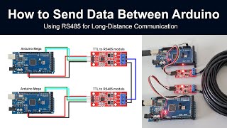 How to Send Data Between Arduino Using RS485 [upl. by Askari]