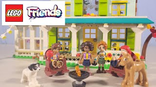 LEGO Friends Autumns House unboxing speed build and review [upl. by Tound585]