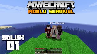 MİNECRAFT MODLU SURVIVAL  BÖLÜM 1  Yer Arayışı [upl. by Rae]