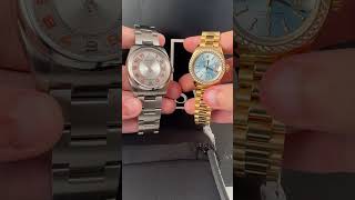 Rolex Air King 34mm vs Datejust 28mm Size Comparison  SwissWatchExpo [upl. by Alemaj]