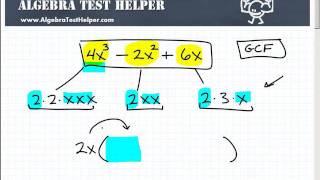 Polynomial Factoring The Greatest Common Factor GCF [upl. by Cony]