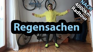 Regenjacke für Fahrradtour  Wie man sich auf einer 4000 km Radreise vor Regen schützt [upl. by Landa]