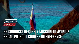 PH conducts resupply mission to Ayungin Shoal without Chinese interference  ANC [upl. by Audie]