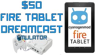 Amazon Fire 7 Dreamcast Emulator Test CyanogenMod 121 50 Tablet Running Reicast [upl. by Burr]