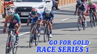 Ronnel Hualda vs Arnel Aves vs Custer Sadornas Go For Gold Race Series1 [upl. by Enitsej901]