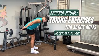 Beginnerfriendly Toning Exercises for Saggy Arms no equipment needed [upl. by Akers]