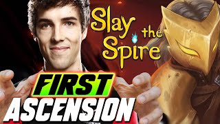 Grubby starts his FIRST ASCENSION Run LEVEL1  Slay The Spire [upl. by Ahsiram]