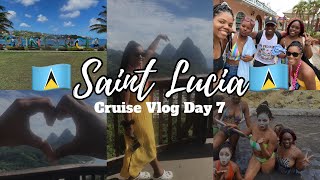 SAINT LUCIA🇱🇨  Cruise Vlog Day 7 amp Disembarkation Day  ROYAL CARIBBEAN RHAPSODY OF THE SEAS [upl. by Aneed]