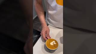 Remove latte art and draw again and again [upl. by Bell]