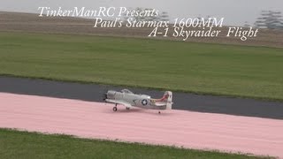 Starmax 1600MM A1 Skyraider Flight [upl. by Clapp858]