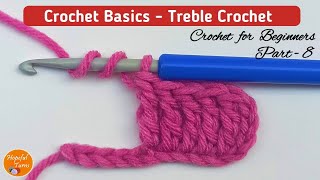 How to Triple Crochet  Treble Crochet  BEGINNERS Series  Lesson 8 [upl. by Iveson826]